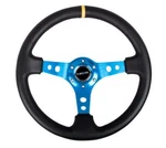 Nrg Steering Wheel 06 Black Leather Blue Spokes With Drifting Stripe 350 Mm New. Fixed Price $147.40.