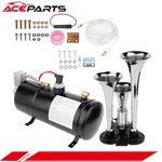Train Horns Kit 3 Trumpet Air 150 Psi Compressor 0.8 Gal Tank Gauge. Fixed Price $91.53.