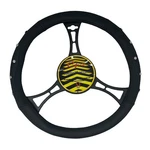 New Black Vinyl Steering Wheel Cover With Studs 14.5''-15.5'' By Cpr. Fixed Price $12.99.