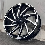 16" Ipw 104 Swirl Style Black Machine Wheels Rims Fits Honda Civic Insight Crx. Fixed Price $559.00.