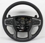 86827463 Oem Black Leather Steering Wheel For Gmc Sierra, Chevy Silverado. Fixed Price $244.75.