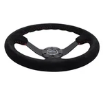 Nrg RST-036MB-S-RD Reinforced Steering Wheel Blk Suede/red Bball. Fixed Price $169.99.