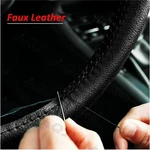15" Diy Steering Wheel Cover Genuine Leather For Tahoe 95-06 Suburban 01-06 New. Fixed Price $12.78.