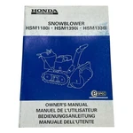 Honda 00X36-V15-6120 Snowblower Owner's Manual HSM1180I HSM1390I HSM1336I Nos. Fixed Price $25.91.