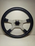 Vintage Leather Steering Wheel Dino By Raid Nuova 380MM. Fixed Price $175.00.