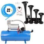 12V 4 Trumpet 150 Db Train Air Horn W/ 1.6 Gal Tank Psi Compressor. Fixed Price $111.60.