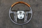 Steering Wheel Assembly Ebony Black Walnut Wood Trim Oem Lincoln Navigator 15-17. Fixed Price $262.49.