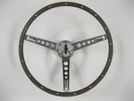 New 1965 66 Ford Mustang Deluxe Woodgrain Steering Wheel Assembly Pony. Fixed Price $325.50.