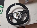 Steering Wheel Saab 9-3 Leather Flat Bottom Since 2006 Year White. Fixed Price $390.00.
