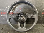17-20 Audi A3 Black Leather Wrapped Steering Wheel 8V0419091CG. Fixed Price $100.00.