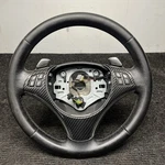 06-10 Oem Bmw E92 E93 335 Sport Steering Wheel Black Leather W/ Shifters. Fixed Price $107.96.