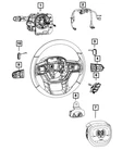 Genuine Mopar Steering Wheel Wiring 68716780AA. Fixed Price $69.45.