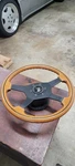 W124 W201 Raid 4D Steering Wheel KBA70075, Horn, And Hub For Mercedes. Fixed Price $375.00.