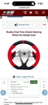 Buddy Club Sport Steering Wheel "time Attack" Red Leather Honda Civic (12-15). Fixed Price $400.00.