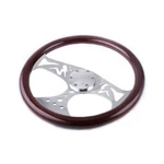 Racing 380MM 15" Classic Wood Grain Deep Dish With Hollow Angel Steering Wheel. Fixed Price $77.50.