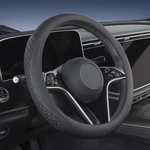 Tauyang Leather Steering Wheel Cover Compatible With Gmc 14 1/2"-15", Black. Fixed Price $32.90.