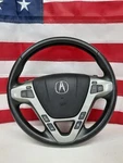 2011 Acura Mdx Steering Wheel Black Silver Used Oem. Fixed Price $218.30.