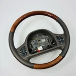 1999 - 2004 Lincoln Town Car Stone Gray Leather & Woodgrain Steering Wheel Oem. Fixed Price $104.95.