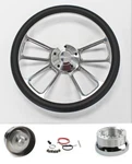 74-94 Gmc Truck C1500 C2500 Black Grip Spoke Billet Steering Wheel 14". Fixed Price $224.57.