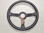 Used Original Genuine Chevrolet C3 Corvette Grey Leather 370MM Steering Wheel. Fixed Price $200.00.