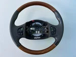 Oem Lincoln Navigator Gray Leather & Wood Steering Wheel F250 F350 Excursion. Fixed Price $383.50.