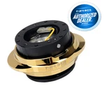 Nrg Quick Release Gen 2.2 Black Body & Chrome Gold Ring SRK-220BK-CG. Fixed Price $145.00.