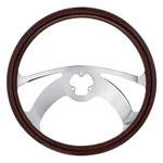 United Pacific 88107 Steering Wheel, 18", Wood, Scorpion. Fixed Price $271.89.