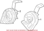 Genuine Oem Mopar Horn For Chrysler 200 68207363AB. Fixed Price $49.23.