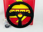 Momo Montecarlo Alcantara Steering Wheel 320MM Black/black Stitching MCL32AL1B. Fixed Price $249.00.