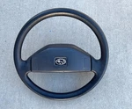 Steering Wheel Black Vinyl With Horn Pad, 1993 Subaru Justy Gl, '89-'95. Fixed Price $90.00.