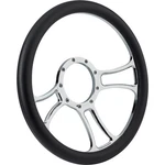 Chrome Plated Billet Trinity Style Steering Wheel. Fixed Price $245.99.