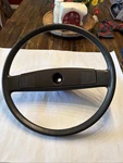 Vw Vanagon Steering Wheel, Black, Used, Oem # 251419650. Fixed Price $150.00.