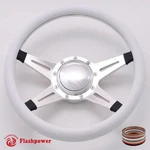 14" Billet Steering Wheels Half Wrap W/ Horn Gmc F150 Mercury Capri Lincoln. Fixed Price $145.50.