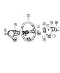 Genuine Mopar Steering Wheel Bezel 5LL35DX9AA. Fixed Price $21.01.