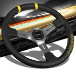 Silver Slit Hole/yellow Stripe 350MM ST-028BK-Y Nrg Steering Wheel+horn Button. Fixed Price $124.92.