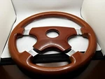 Grant Wood Grain Steering Wheel. Fixed Price $225.00.