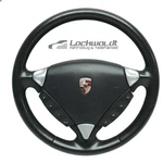 Steering Wheel Heating Leather Black Tiptronic Porsche Cayenne 9PA 957 7L5419091. Fixed Price $186.44.