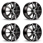 Set Of 14IN Black Alloy Wheel Rims For 2012+ Scion, RTXEB3B 14X5.5 4X100 ET38. Fixed Price $643.58.
