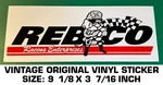 Rebco Racing Enterprises - Vintage Original Vinyl Decal Sticker. Fixed Price $9.42.