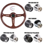 14"DEEP Dish Dark Wood Grain Steering Wheel+hub Adapter For Ezgo/club Car/yamaha. Fixed Price $55.55.