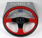 Nardi Steering Wheel Twin Line 350 Mm Black Leather / Red Perforated. Fixed Price $468.76.