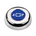 Chrome Horn Button Chevy Bowtie Blue/silver Grant 5630. Fixed Price $22.18.