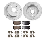 For 2012 - 2017 Toyota Camry 2.5L 3.5L Rear Drilled Rotors + Brake Pads. Fixed Price $64.99.