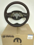 New Oem Mopar Brown Leather Steering Wheel 2014-2018 Jeep Cherokee 5QV34LU5AE. Fixed Price $120.00.