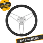 Grant 1904 3-SPOKE Billet Series Aluminum Polished Steering Wheel Kit. Fixed Price $254.79.