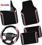 Microfiber Steering Wheel Cover And Waterproof Car Floor Mats,leather Universal. Fixed Price $49.94.