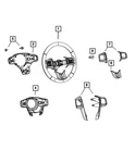 Genuine Mopar Steering Wheel Back Cover 1VR67DX9AB. Fixed Price $13.10.