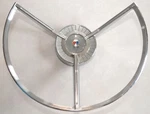 Nos 1959 Ford Fairlane & Galaxie Power Steering Wheel Horn Center Emblem. Fixed Price $275.00.