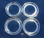 1957 1970 Ford Chevy Plymouth Pontiac Dodge Nos Aluminum Light Weight Trim Rings. Fixed Price $90.00.