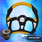 For 95-99 Eclipse 320MM Jdm Yellow Black Steering Wheel + Horn Button Type-r. Fixed Price $29.99.